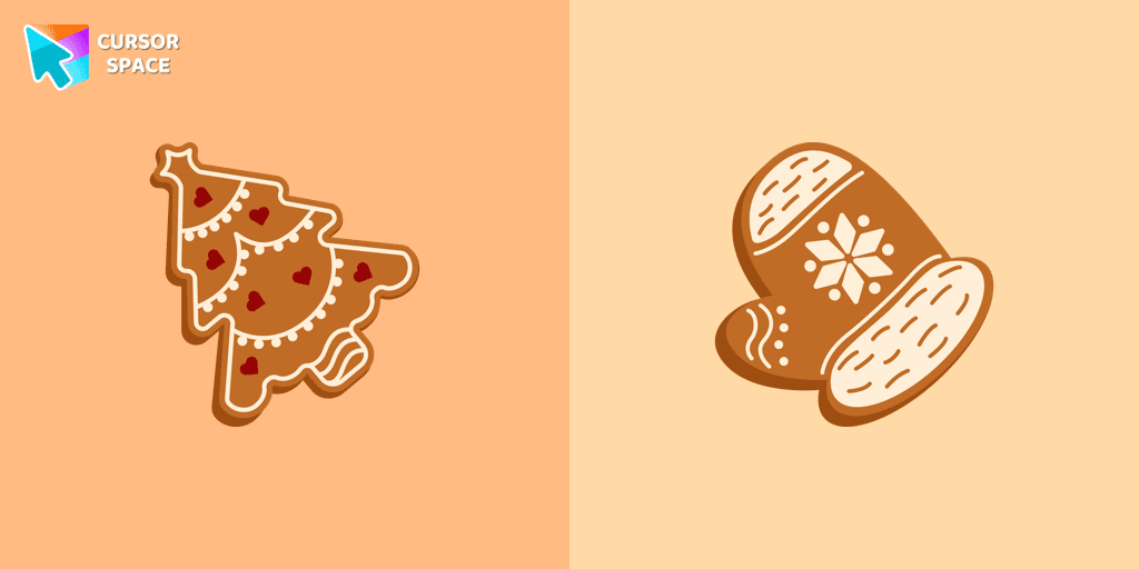 Christmas Gingerbread cursor cursor pack